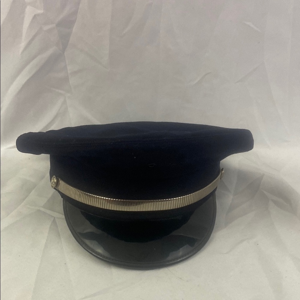 Vintage Fire Department Firefighter Dress Hat Cap 6 7/8 - Picture 1 of 9